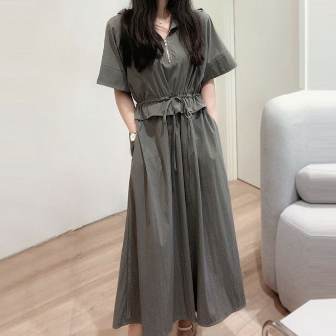 드넬 아노락후드원피스DWO51235A