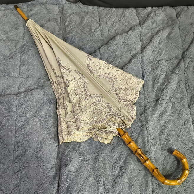 Vivienne Westwood 晴雨傘 蕾絲刺繡 竹節手柄