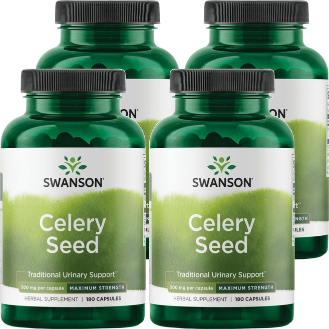 스완슨 샐러리 씨드 캡슐, 4개, 180정