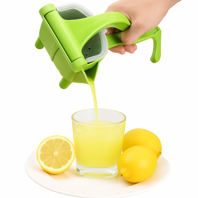 비코아 하루한잔 다용도 생과일 착즙기 수동 레몬 즙짜기, 1개, 350ml