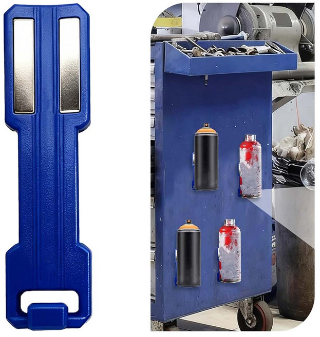 루베이 자석선반 스프레이 수납 가방 강력 자석 선반 공구/공방/차고, 푸른 색, 1개