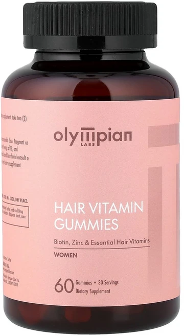 올림피안랩스 헤어 비타민 구미젤리 60개, OLY91204, 1개 - 쿠팡