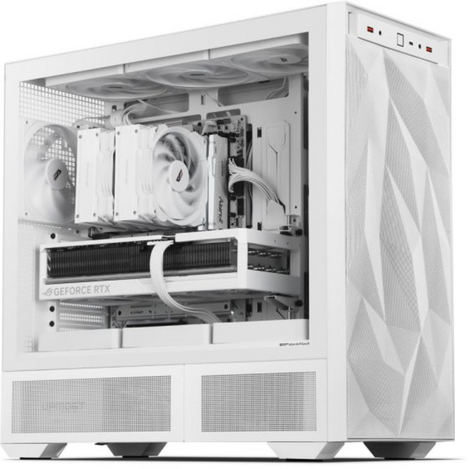 darkFlash DLX ULTRA MESH (화이트) 빅타워 케이스, 1개, 선택하세요