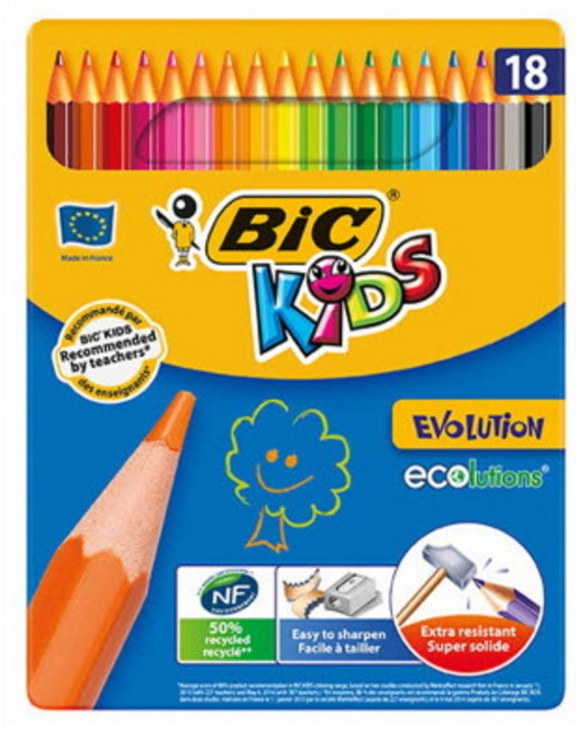 빅 에볼루션 메탈 색연필 18색, 1개, 색상
