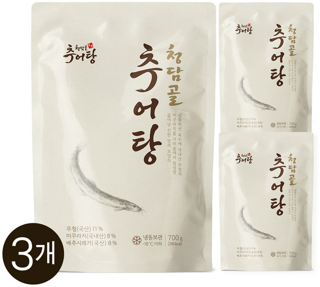 청담골 추어탕 (냉동), 3개, 700g