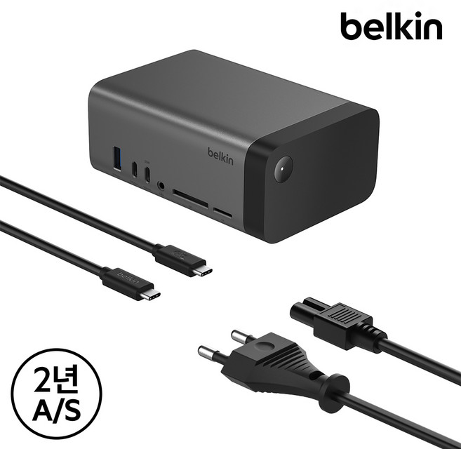 벨킨 11in1 프로 C타입 멀티 허브 독 도킹스테이션 GaN 150W 8K 트리플 디스플레이 INC020qc, 1개