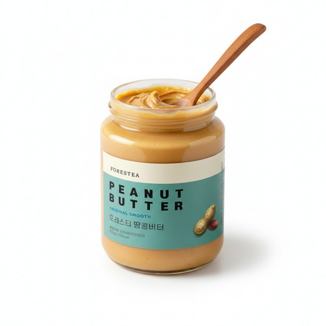 포레스티 무첨가 땅콩버터 200g 2병 국내제조 무가당 피넛버터 가장 최근 제조된 상품으로 발송됩니다., 2개