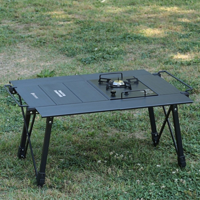 오렌지캠핑 igt 캠핑 테이블 m8 igt테이블, 블랙