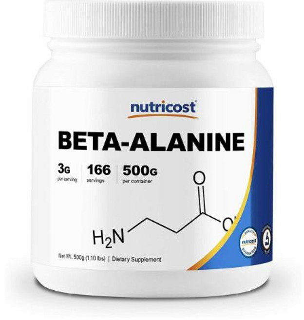 뉴트리코스트 베타알라닌 파우더 500g 글루텐프리 NON-GMO Nutricost Beta-Alanine, 1개