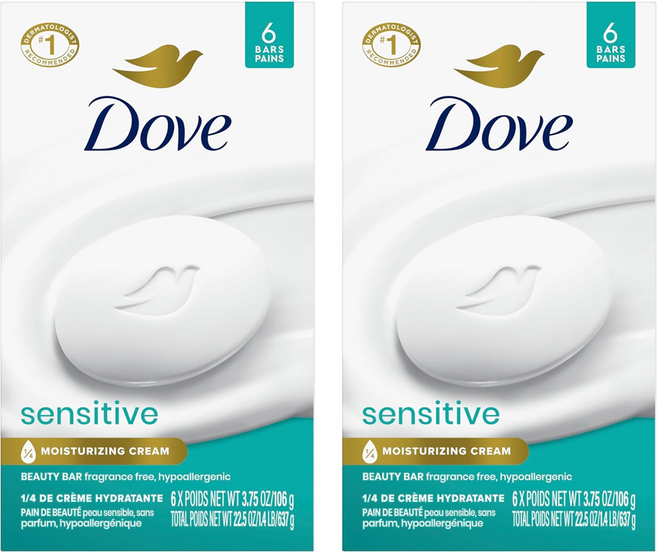 도브 뷰티 바 센서티브, 106g, 12개입