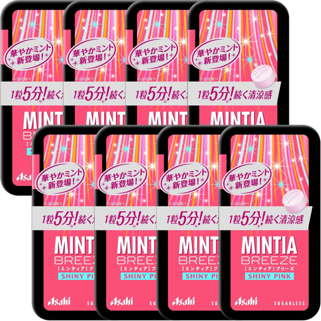 일본 아사히 민티아 브리즈 샤이니 핑크 30립 x8개, 8개