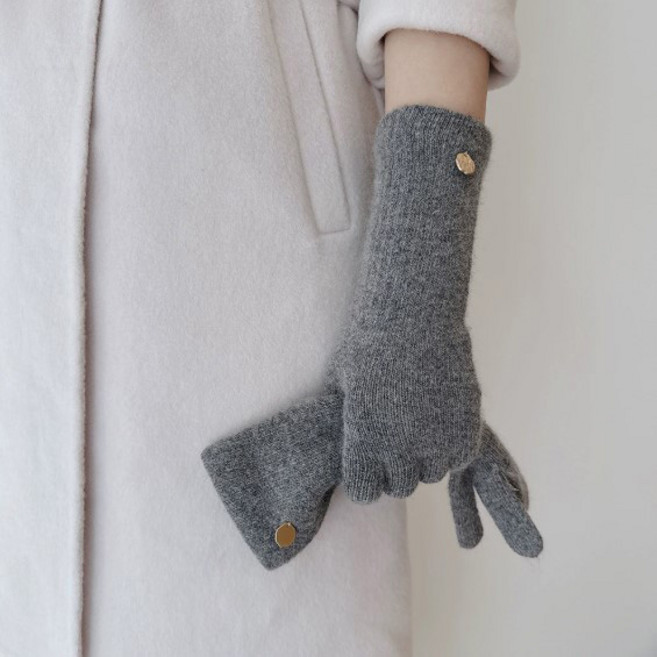 일상가 스마트폰 터치가능한 [프리미엄] 고급 방한 부드러운 따뜻한 데일리 울 니트 겨울 장갑