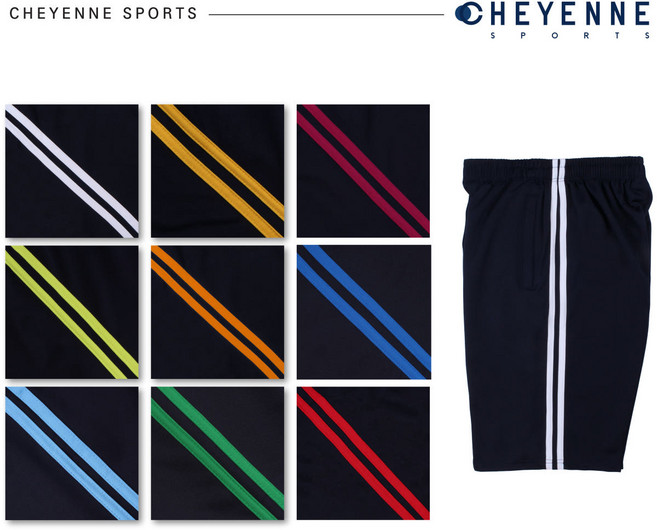 [샤이안스포츠] 네이비바탕 2선 반바지 학교 체육복 반바지 트레이닝복