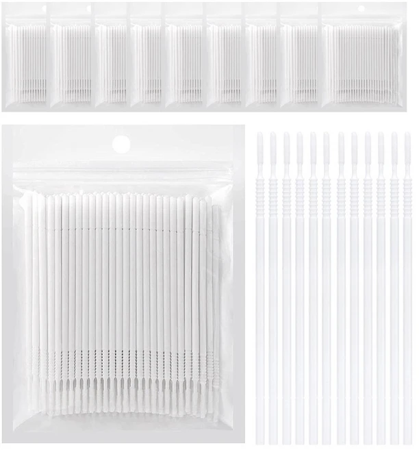 라몽 롱헤드 마이크로 브러쉬 미세작업 브러쉬, 1000개, 화이트 - 쿠팡