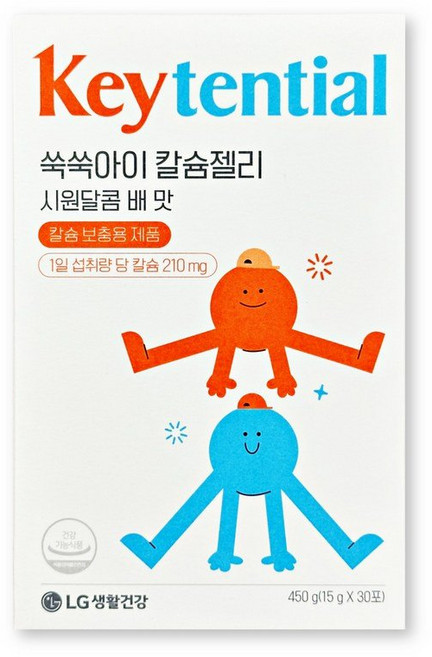 생활정원 쑥쑥아이 칼슘젤리, 450g, 4개