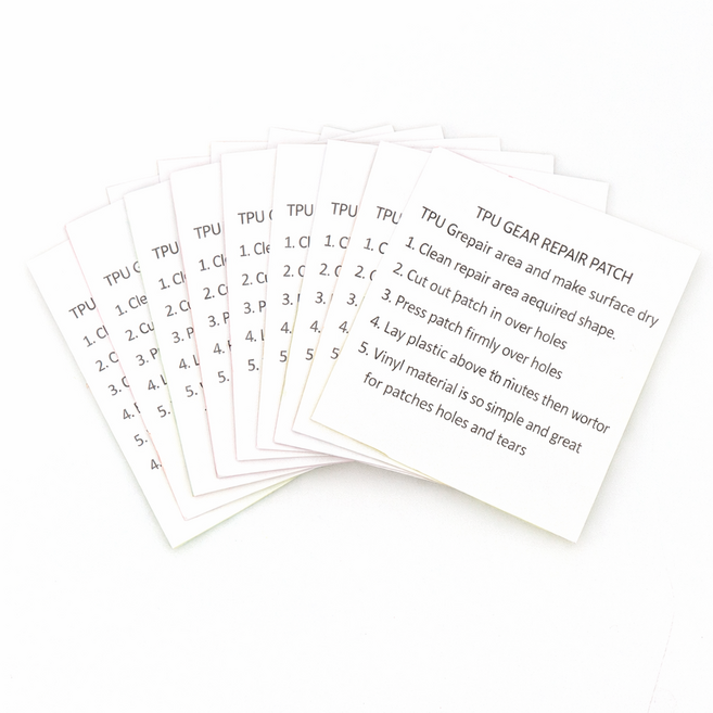 TPU 투명 방수 심실링 수선 테이프 텐트 에어매트 보수 패치 7.5cm 375cm, 10개