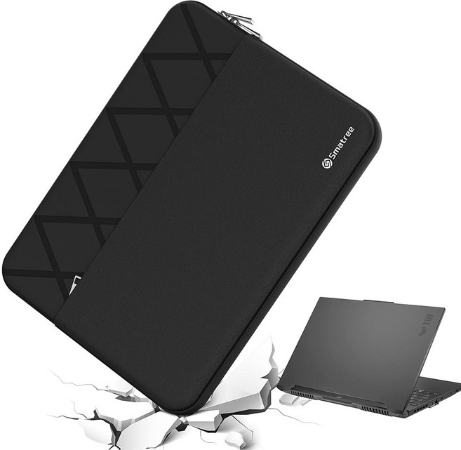 14인치 ASUS TUF 게이밍 A14 2025용 스마트리 노트북 슬리브 14인치 ASUS ROG 제피러스 G14 2025/2024/2023용 14인치 TUF 게이밍 A14, 18 for ASUS 15.6-16 inch (E612, Elite-Black