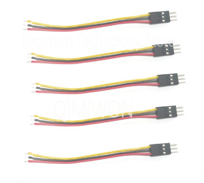 10PCS 듀폰 2.54mm 단일 행 컬러 터미널 와이어 2p3p4p12p 및 이중 헤드 암-암/암-수/수-수, 07 1P로, 01 10CM, 05 C