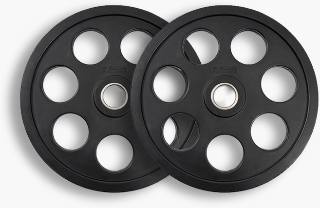 7홀 중량원판 20kg 2장 1세트 I 고무 바벨원판 홈짐, 단품, 1개