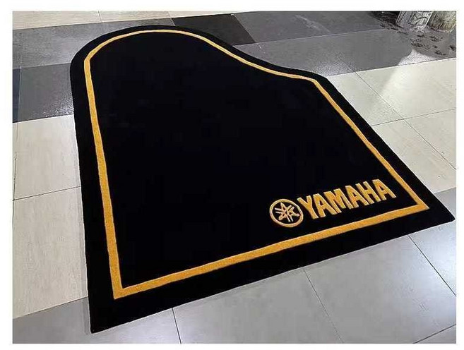 삼각 피아노 전용 러그 방진 단열 모양 매트 피아노 방습 제품 방음, 1개, 1. 160x170 야마하 블랙골드 세로