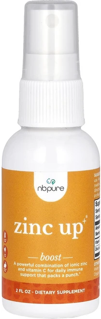 NB Pure 아연 Up 플러스 액상 리퀴드 2fl oz, 4병, 59.147ml - 쿠팡