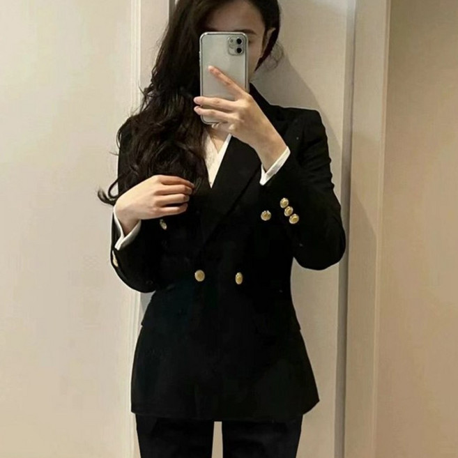 COSYEVNO 여성 봄가을 클래식 슬림 정장 자켓 TZKxzwt-2