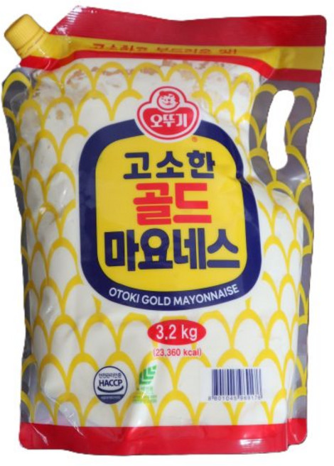 오뚜기 고소한 골드마요네즈 스파우트팩3.2Kg 1개, 3.2kg