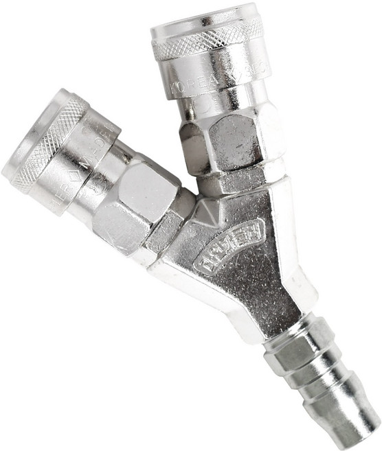 국산 에어 콤프레셔용 카플러 연결세트 2구카플러 + PM20, 1개