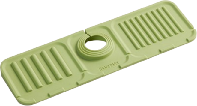 무아랑 빠른건조 신속한물빠짐 실리콘 배수매트, 1개, 그린