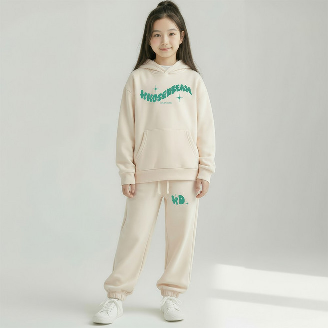 베비포 초중생 기모 후드티 조거팬츠 상하세트 -UD9