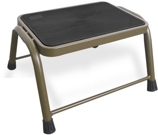 코끼리리빙 스탭 스툴 계단 사다리 발판 1단 카키, 1개