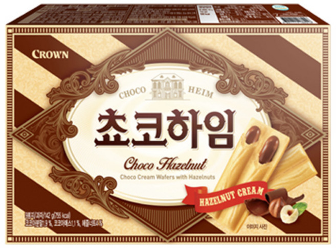 크라운 과자 초코하임, 47g, 1개
