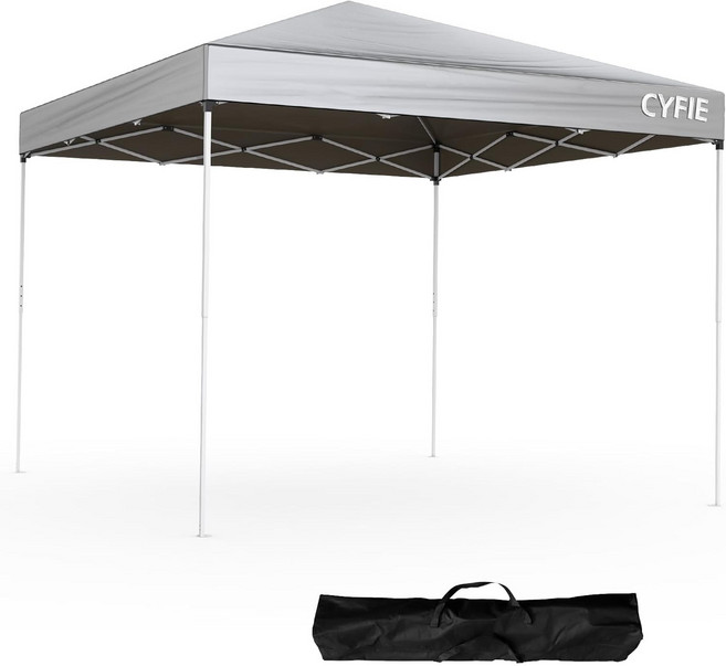 정원용 캐노피 천막 야외 접이식 테라스 차양막 행사용 방수 텐트 캠핑 타프 캐노피 천막 지붕형 몽골텐트 대형 3x3 가을 겨울 4-6 인용, 그레이