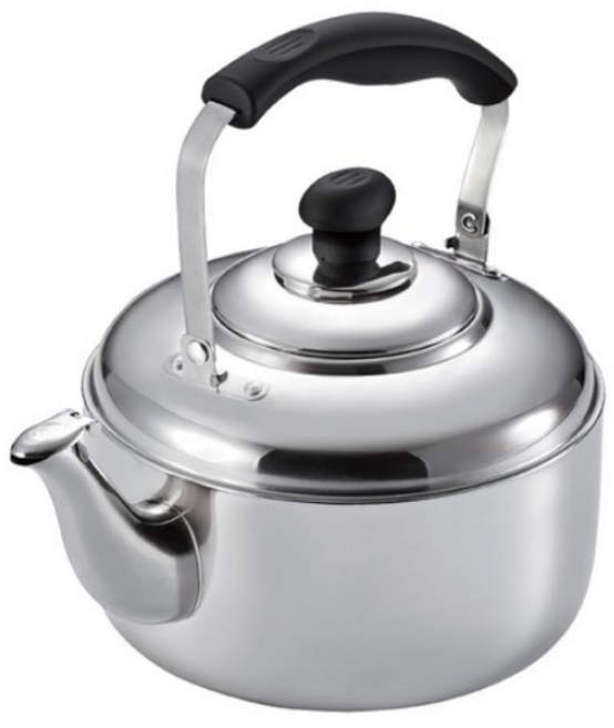 리빙글로리 스텐 미니 휘슬 주전자2L, 실버, 2000ml, 1개