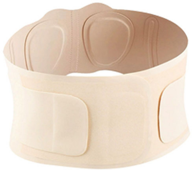 비비드 벌브 일상용 요추 허리 보호대 허리복대, 베이지, 1개