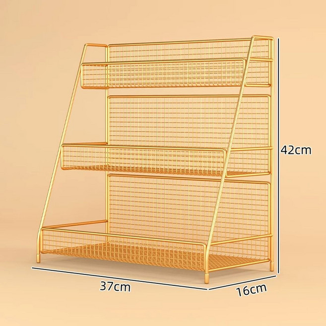 편의점 가판대 빵 진열대 간식 미니 과자 매대 4단, 1개, P. 골드 라지 3겹