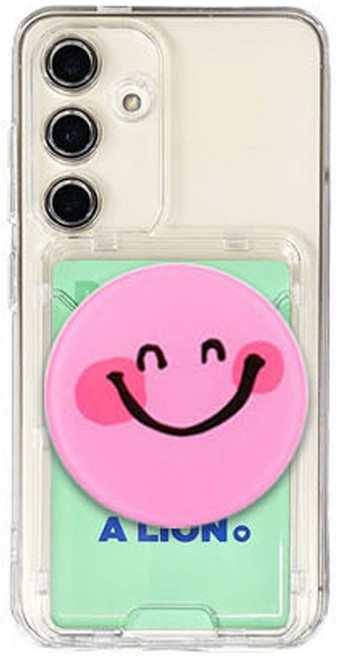 Anart 갤럭시A16 카드 케이스 캐릭터 스마트톡 카메라보호 클리어 케이스 SM-A165