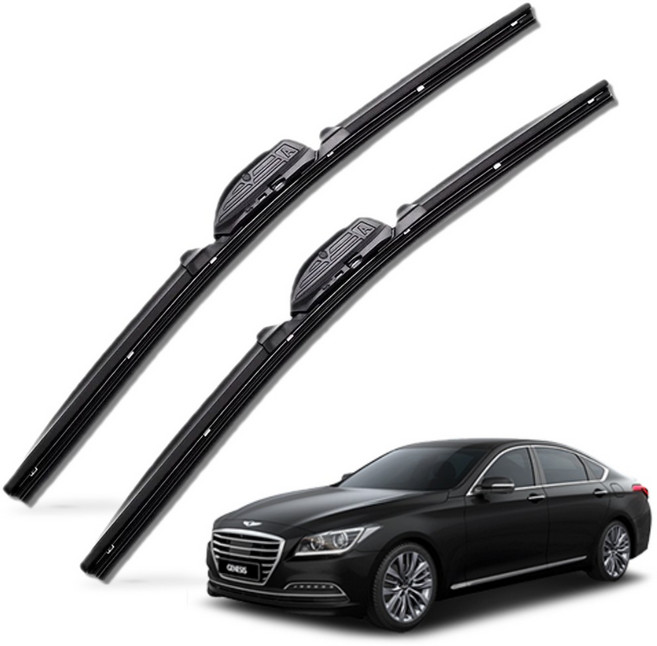제네시스 BH DH 전차종 순정(호환)형 자동차 프리미엄 하이브리드 와이퍼 윈도우브러쉬 1+1세트, DH-PR650+400mm커넥터A