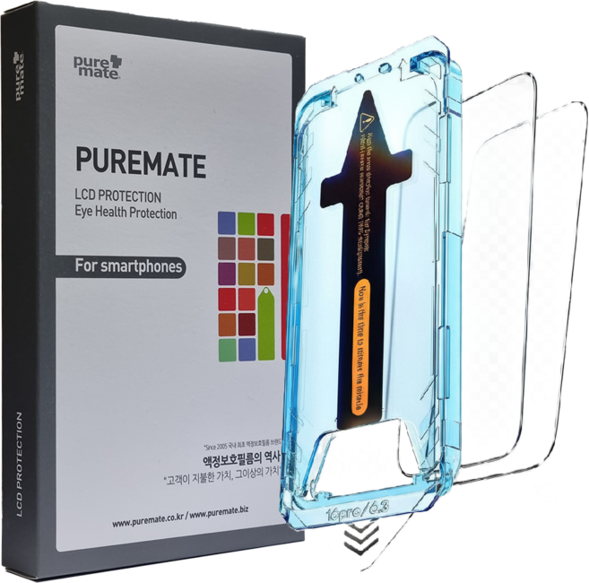 퓨어메이트 갤럭시 S26 시리즈 강화유리 액정보호필름 글라스 iT 지문인식 케이스호환, 2개