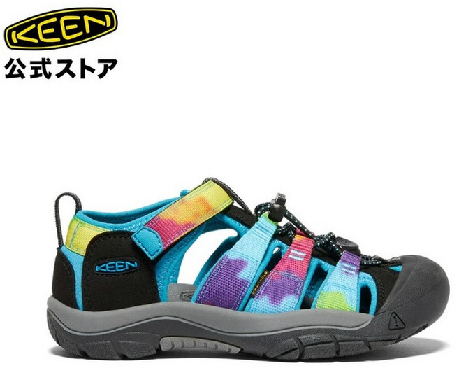 KEEN 킨 빅키즈 뉴포트 H2 어린이 샌들 NEWPORT 레인보우 타이다이