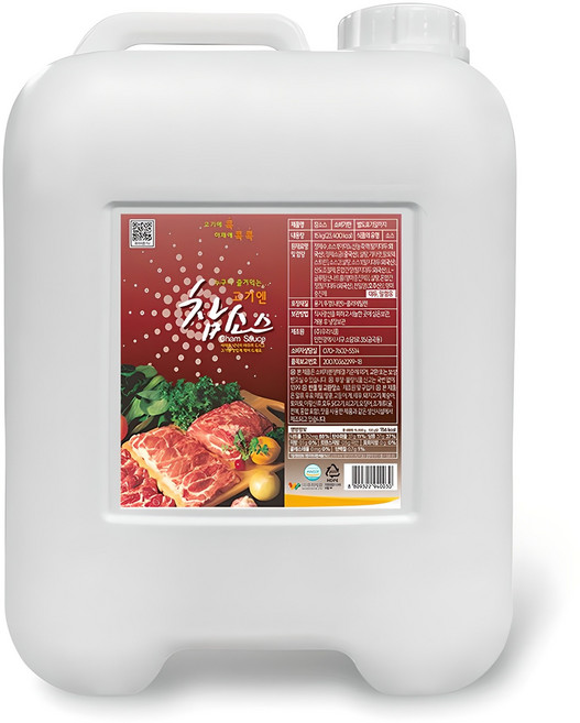 우리식품 고기엔 참소스, 15kg, 1개