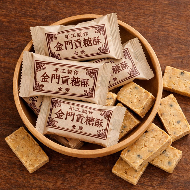 金門貢糖酥 素食零食 年節糖果, 1個, 金門貢糖酥(300g)