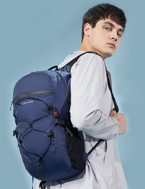 마운틴파크 폴딩 백팩 트래킹 접이식 등산가방 블루