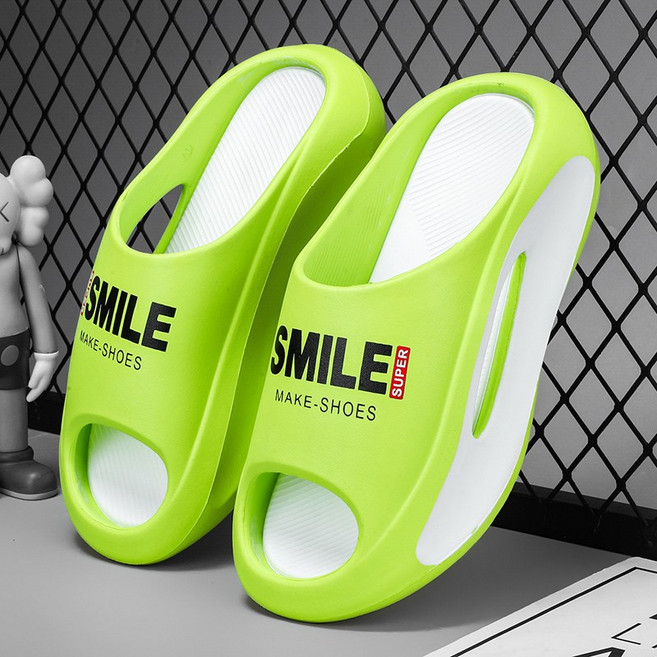 SMILE EVA 一字拖鞋, 44, 綠色