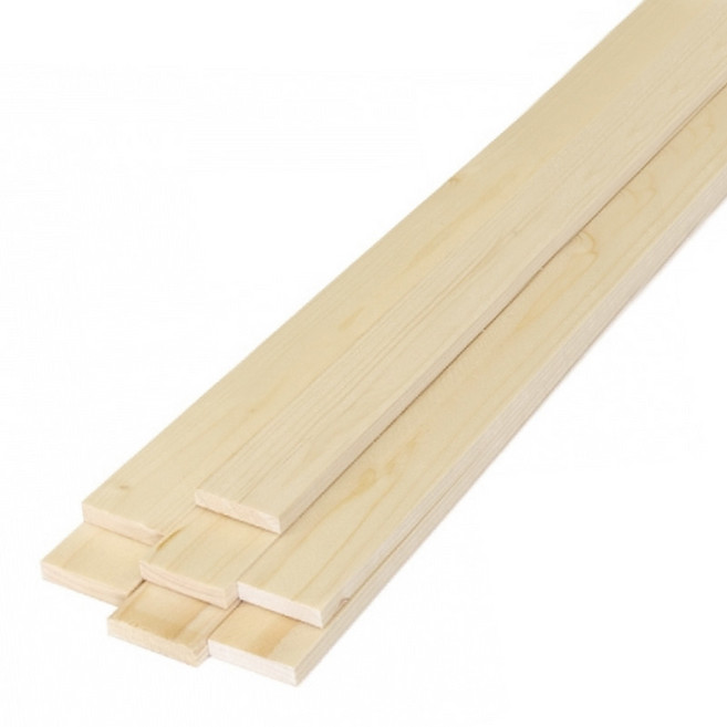 아이베란다 나무쫄대 묶음 목재 원목 합판 얇은 비닐 쫄대 각재 각목, 1개, 소나무10x38x800mm(7개)