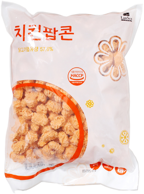 치킨팝콘 2kg 랜시 콜팝 팝콘치킨 대용량, 2개