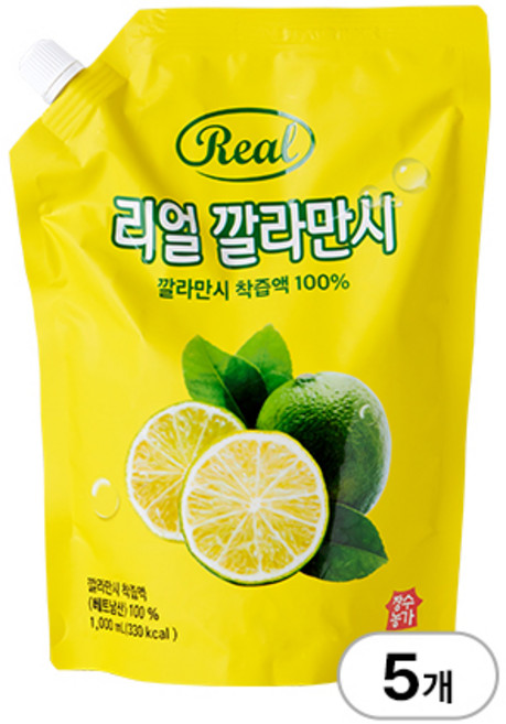 장수농가 리얼 깔라만시 1L x 5개