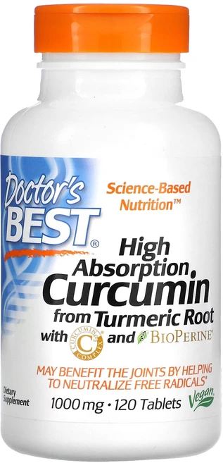 Doctor's Best 고흡수율 커큐민 1000mg 120정, DoctorsBest고흡수율커큐민1000mg120정, 1개 - 쿠팡