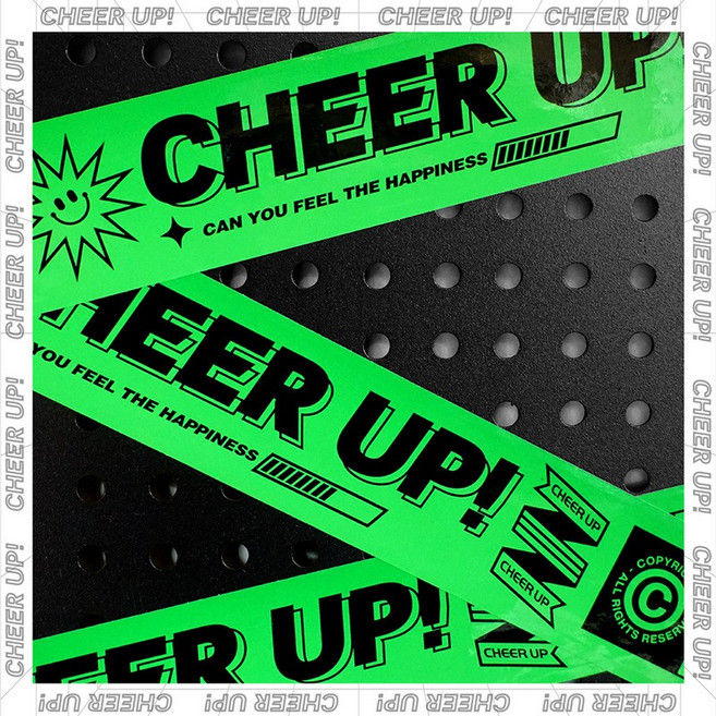 WEGO 꾸미기 포인트 롤테이프, 1개, 06. CHEER UP