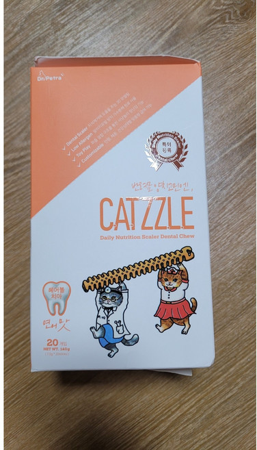 닥터페트라 캣즐 치석관리 고양이껌, 연어, 7g, 100개